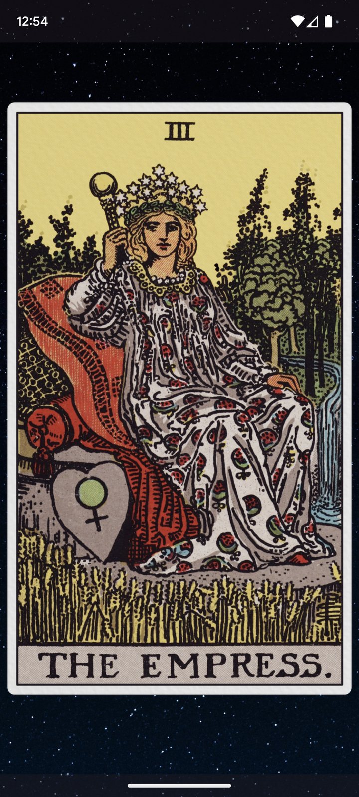 The Empress card in full
